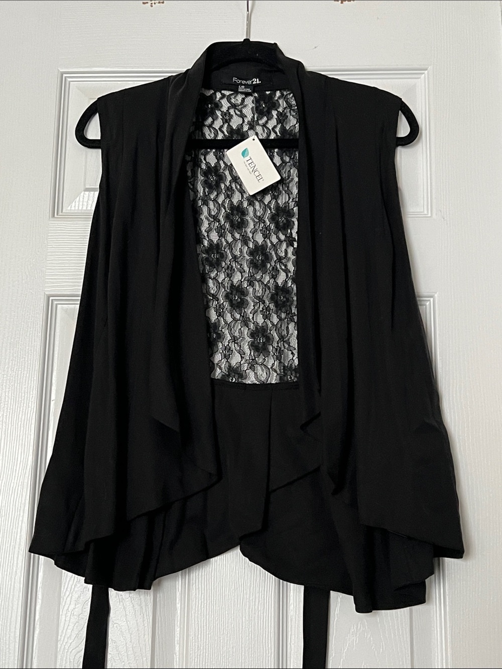 Forever 21 Lace Black Vest